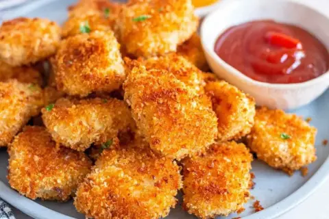 Chrupiące nuggetsy z kurczaka, idealne na obiad. Proste air fryer przepisy na obiad, które pokochasz!